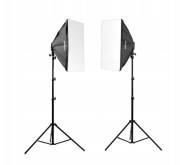 ZESTAW LAMPA SOFTBOX 60x90cm 4x85W LED