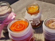 Sojowe świeczuszki, hand- made. 