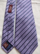 Krawat TM Lewin Silk Jedwab Hand Made Ręcznie robiony