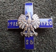 Odznaka Pułk Strzelców bytomskich tombak srebrzony