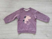 Dziewczęca bluza fioletowa z jednorożcem r 80 nowa