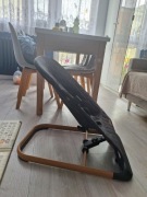 LEŻACZEK BUJACZEK DLA NIEMOWLĄT 2w1 KIDWELL LARO BLACK/WOODEN SKŁADANY