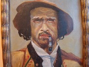 Władysław Łuczyński 1915 Hucut olej na płycie