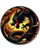 USA 2024 Amerykański Orzeł DRAGON of DARKNESS uncja Srebra Ag.999 w kolorze