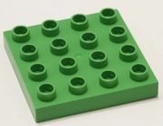 LEGO duplo płytka budowlana 4x4 zielona