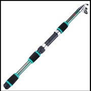 Wędka teleskopowa lekka - 180 cm - zielona
