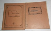 2 przedwojenne zapisane sygnowane zeszyty Kalicki 