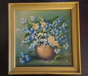 Niezapominajki w wazonie