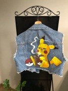 Custom kurtki jeansowej - PIKACHU