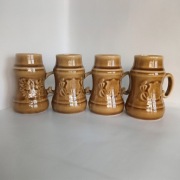 Zestaw 4 kufle Kubuś Mirostowice PRL