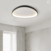Lampa sufitowa led skandynawska chmury 42 cm czarna 