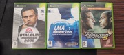 Zestaw 3 Gier Manager / Pro Evolution gry na xbox classic