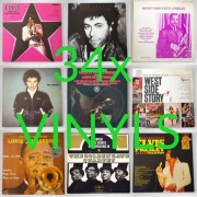 34x WINYL Elvis, Louis Armstrong... Partia Hurtowa
