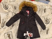 Gruba zimowa kurtka z kapturem Canada weather gear 140