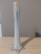 Wazon szklany wielobarwny vintage 30cm