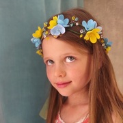 UKRAIŃSKI WIANEK, ŻÓŁTO-NIEBIESKI WIANEK NA GŁOWĘ, WIANEK DO KOSZULI