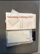 Etui przezroczyste iPhone s22 z brokatem nowe i 4 szkła hartowane