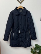 Ocieplana kurtka parka zimowa płaszcz z paskiem płaszczyk Wallis 36 S