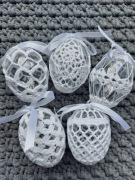 Jajka szydełkowe 5 sztuk zestaw nr 7