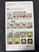 Safety Card / Karty Instrukcja Bezpieczeństwa Austrian arrows Fokker 70