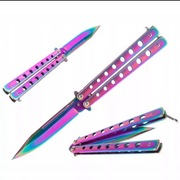 NÓŻ BUTTERFLY – TRENINGOWY | OSTRY | KOLOR FADE CS-STYLE | KOLEKCJONERSKI