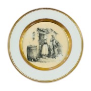 Talerz porcelana KPM Berlin, Niemcy, XIX w. - n.miśnia