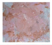 Obraz pouring marbling pastelowy róż abstrakcja