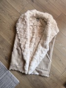 Zara trafialuc outwear kamizelka futerko Kożuszek S