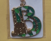 Brelok pamiątka Barcelona litera B