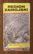 Region Zamojski - mapa topograficzno-turystyczna z roku 1992