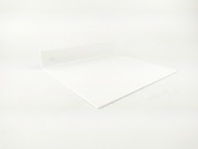 Półka metalowa biała ścienna wisząca 24 cm loft