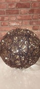Lampa wiklinowa LUNA - duża kula 40cm