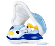 Koło do pływania MYCARBON z daszkiem dla niemowląt 6–36 m