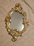 Lustro ścienne zrobiona rama vintage kolor stare złoto