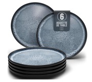 Zestaw talerzy kamionkowych 26 cm 6 szt Pure Living