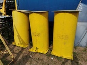 Pływaki do pomostu metalowe 3 szt., drabinka 1,2 t wyporności 