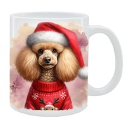 KUBEK Z PSEM Pudel średni - IDEALNY PREZENT, PERSONALIZACJA,24HWYS