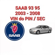 SAAB 93 95 Aero kod pin SEC immo Vin 2003-2008 