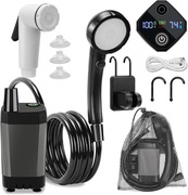 Przenośny prysznic elektryczny z wyświetlaczem LCD