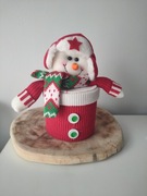 Bałwanek pudełko na prezent 