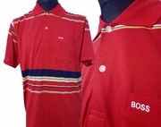 III BLUZKA KOSZULKA POLO MĘSKIE BOSS PASKI L/XL