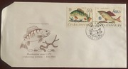 Ryby, Okoń, Lipień, FDC 1966