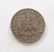 POLSKA 50 GROSZY 1938 NIENIKLOWANE