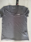 Under Armour Męska koszulka z krótkimi rękawami HeatGear L nowa szara