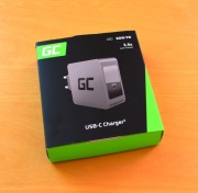 Mocna Ładowarka Sieciowa Green Cell USB-C 60W PD CHAR09 + kabel USB C 2m