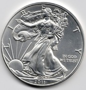 Amerykański orzeł 2011r - 1uncja srebra