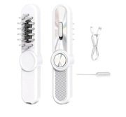 Elektryczna szczotka do masażu skóry głowy i aplikator do olejków  2 w 1.