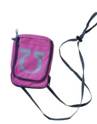 Markowa sportowa torebka listonoszka Bag Base różowa szara