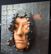 RZEŹBA CERAMIKA TWARZ VIRUS CERAMICOUS SYGNOWANA 