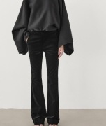 Massimo Dutti spodnie dzwony welur velvet 34
